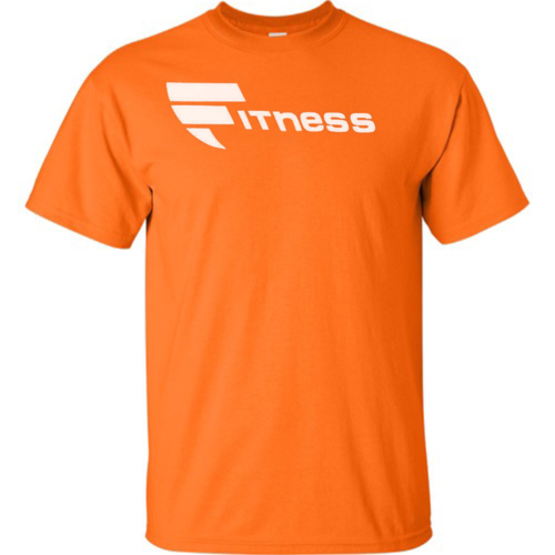 A t-shirt with the word fitness written on it.